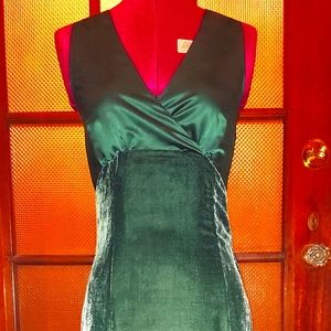 H&M Green Ombre A-Line Midi Dress